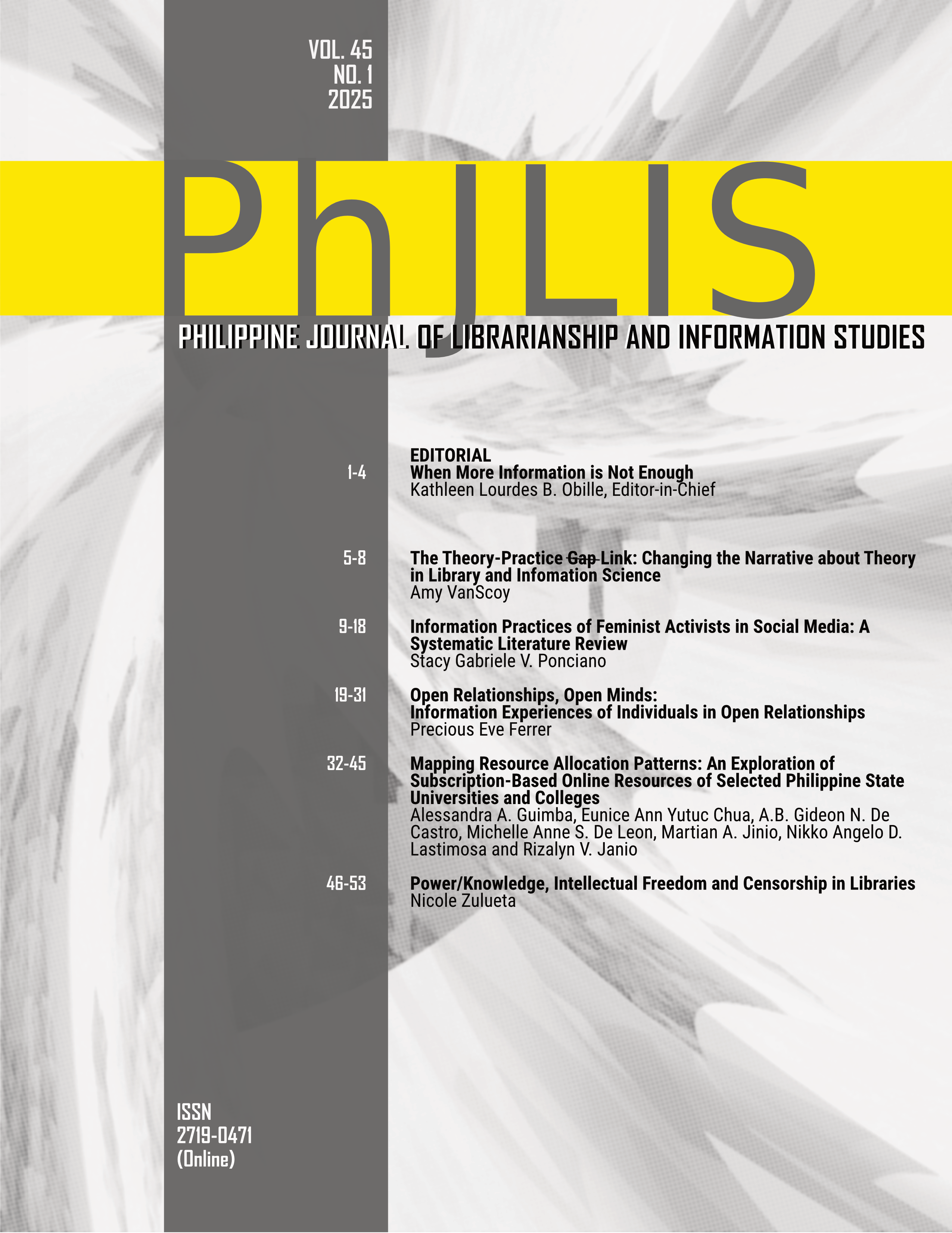 					View Vol. 45 No. 1 (2025)
				